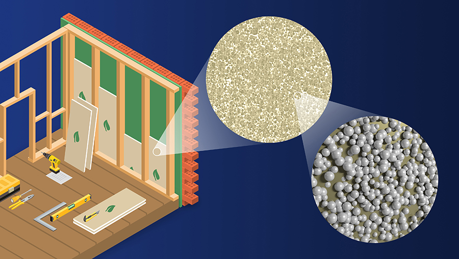 Researchers at Oak Ridge National Laboratory developed an eco-friendly foam insulation for improved building efficiency. Credit: Chad Malone/ORNL, U.S. Dept. of Energy